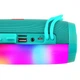 Портативная колонка Bluetooth TG-157 с ПОДСВЕТКОЙ (FM радио, флешка, блютуз) БИРЮЗОВАЯ - изображение 4