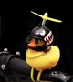 Автомобільна качка з шоломом та кріпленням Funny Ducks Red Iron Man 5177 - зображення 4