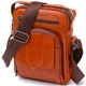 Сумка мужская из кожи Vintage 20693 Рыжая - изображение 1