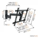 Кронштейн VOGELS W53070 Black 32-55" (400х400) кріплення ТВ - зображення 9
