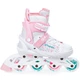 Раздвижные детские ролики Raven Rosi White/Pink LED размер 31-34 (zh240) - изображение 3
