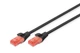 Патч-корд DIGITUS CAT 6 UTP, 0.5м, AWG 26/7, Cu, LSZH, чорний - зображення 2