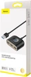 USB Hub Baseus Square Round 4 in 1 USB3.0 - USB 3.0 / 3 х USB 2.0 Black (CAHUB-AY01) - изображение 6