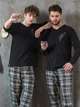 Пижама (кофта + штаны) мужская хлопковая Key MNS 433 B22 XL Серая (5904765648901) - изображение 4
