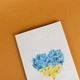Пакет подарочный с патриотическим принтом eko-kraft 150*90*240 10 шт/уп Крафт пакет с украинской символикой Сердце желто-голубого цвета в цветы Маленький упаковочный пакетик с широким дном - изображение 3