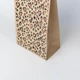 Пакет подарочный крафт маленький "Леопардовыий" eko-kraft 150*30*240 мм 10 шт/уп Коричневый бумажный пакет с ручками для сувениров белья косметики Стильный пакет с рисунком и плоскими ручками - изображение 4