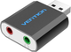 Звуковая карта Vention USB Sound Card 2.0 Channel, Black (VAB-S17-B) - изображение 1