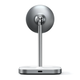 Беспроводное зарядное устройство Satechi Aluminum 2-in-1 Magnetic Wireless Charging Stand Space Grey (ST-WMCS2M) [70941] - изображение 2