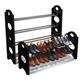 Полиця органайзер для взуття стелаж shoe rack складана стійка підставка чорна - зображення 6