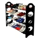 Полиця органайзер для взуття стелаж shoe rack складана стійка підставка чорна - зображення 7