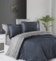 Двоспальний Євро комплект First Choice Serenity Denim-Grey Сатин - изображение 1