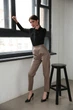 Брюки з еко-шкіри утеплені Akta Eco Leather Capuccinno розмір L ( 1043_L ) - зображення 6