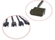Перехідник живлення для кулерів з MOLEX (молекс) ->5 шт 27см 4 pin роз'єм, (всередині 2 pin +12в - 12в) hub кулер fan Чорний - зображення 4