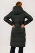 Длинная зимняя куртка Finn Flare W19-11021-524 Down Fill зеленая XL - изображение 4