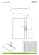 Душовий піддон Giaros D 90x80 см, RADAWAY (M3GRD9080) - изображение 2