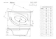 Панель для ванни права Mistra 170 P, RADAWAY (OBC-00-170x110P) - зображення 3