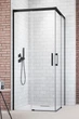 Душевая кабина RADAWAY Idea Black KDD 90x90 без поддона (387060-54-01L, 387060-54-01R) - изображение 1