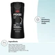 Гель-шампунь 3 в1 Axe Body Wash 12h Refreshing Scent Cleanser Black Frozen Pear & Cedarwood Shower Gel 400 ml - изображение 3