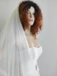 Фата цвета айвори из мягкой евросетки Lady Solomia длина 180см С-00 - изображение 4