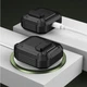 Захисний чохол для навушників Apple Airpods Pro протиударний з карабіном OPEN BLACK - зображення 3