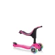 Самокат з сидінням 3 в 1 Globber Go-Up Sporty Lights Deep Pink (452-110-3 S) - зображення 4