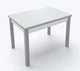 Стіл обідній розкладний Fusion furniture Марсель 900 Сірий/Скло біле (10000104) - зображення 1