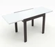 Стіл обідній розкладний Fusion furniture Слайдер 815 Венге/Скло біле (10000130) - зображення 2