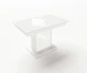 Стіл обідній розкладний Fusion furniture Бостон Білий/Скло біле (10000145) - зображення 1