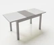 Стіл обідній розкладний Fusion furniture Фішер Сірий/Скло біле (10000143) - зображення 2