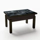 Журнальний стіл-трансформер Fusion furniture Флай Венге/Скло УФ 04 123 (10000046) - зображення 1