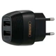 Сетевое зарядное устройство блок питания Remax RP-U29 2 USB порта 2.1А / 1А Черный - изображение 3