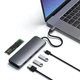 Адаптер Satechi Aluminum Type-C Hybrid Multiport Adapter Space Gray (ST-UCHSEM) - изображение 4