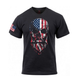 Футболка Rothco US Flag Bearded Skull T-Shirt Чорний XL - зображення 1