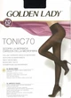 Плотные матовые, непрозрачные Golden Lady Tonic 70 den, черные, размер 3 - зображення 1