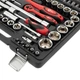 Набір інструментів Cr-V 1/2", 1/4", 108 од. INTERTOOL ET-6108 - изображение 10