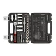 Набір інструментів 3/8", 39 од., Cr-V STORM INTERTOOL ET-8039 - изображение 2