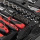 Набор инструментов профессиональный 1/2" & 1/4" 72 ед., Cr-V INTERTOOL ET-6073 - изображение 5