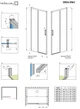 Душевая дверь RADAWAY Idea DWJ 130 R правосторонняя (387017-01-01R) - изображение 10