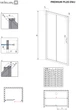Душевая дверь RADAWAY Premium Plus DWJ 140 фабрик (33323-01-06N) - изображение 3