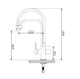 Кухонный смеситель Fabiano FKM 31.11 Inox Black 02 8231.403.0855 - изображение 2