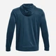 Толстовка на флисе, на молнии мужская Under Armour Ua Armour Fleece Fz Hoodie-Blu 1373357-437 S Синяя (195253839122) - изображение 5