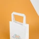 Пакет подарочный с рисунком eko-kraft 150*90*240 мм - 7шт/уп белый бумажный детский Пакет с рисунком орнаментом "Лисички" Маленький упаковочный пакетик для сувениров - изображение 6