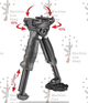 Руків'я-Сошки поворотне FAB Defense T-POD-G2 (0045) - зображення 3