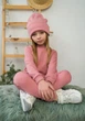 Шапка для дівчинки світло-рожева 3-6 років - изображение 2
