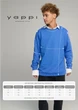 Світшот чоловічий OVERSIZE /no flis/ M Блакитний (BSMRB30032) - изображение 3