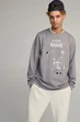 Світшот чоловічий OVERSIZE /no flis/ L сірий (BSMEG30006) - изображение 1