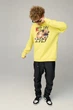 Світшот чоловічий OVERSIZE /no flis/ S Жовтий (BSMSY30057) - зображення 2
