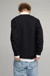 Світшот чоловічий OVERSIZE /no flis/ L Чорний (BSMB30011) - изображение 3