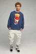 Світшот чоловічий OVERSIZE /no flis/ S Блакитний (BSMN30025) - изображение 2