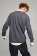 Світшот чоловічий OVERSIZE /no flis/ L Темно-сірий (BSMA30011) - изображение 3